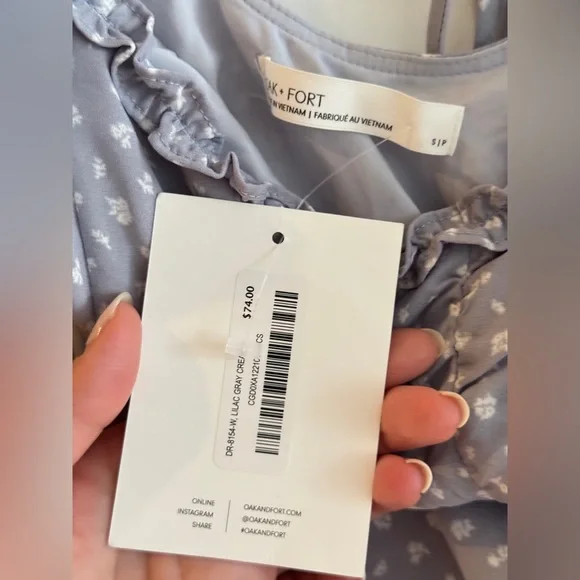 (SOLD) NWT Oak + Fort Lilac Dress - Picture 5 of 6